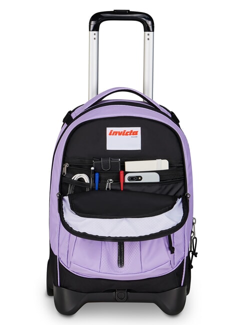 PLUS GRS LED 14" laptop trolley backpack lilac - Backpack trolleys