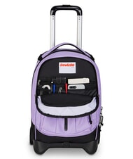 INVICTA PLUS GRS LED 14" laptop trolley backpack lilac - Backpack trolleys - 6