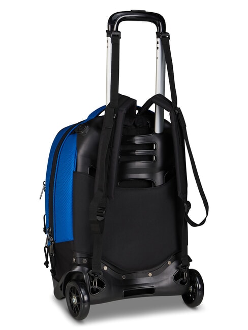 PLUS GRS LED 14" laptop trolley backpack blue whales - Backpack trolleys