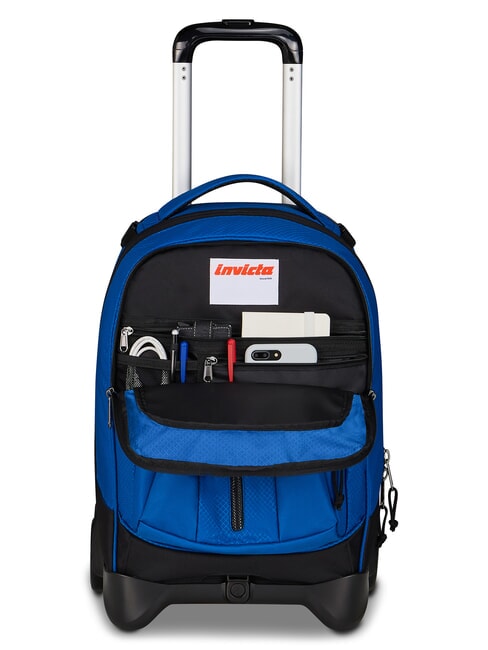 PLUS GRS LED 14" laptop trolley backpack blue whales - Backpack trolleys