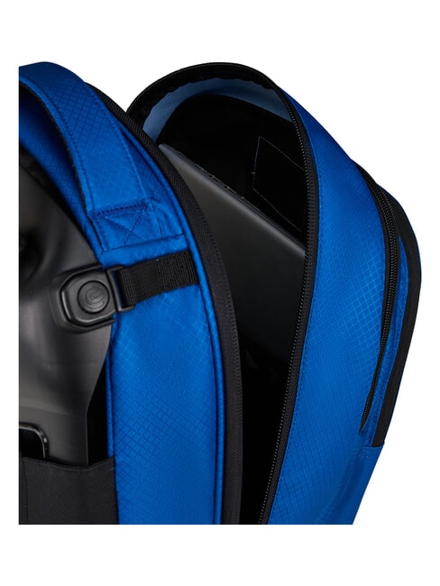 PLUS GRS LED 14" laptop trolley backpack blue whales - Backpack trolleys