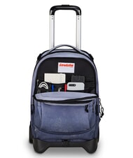 INVICTA FANTASY 2-wheel detachable trolley backpack Black - Backpack trolleys - 6
