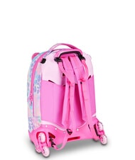 SJGANG HEART BUDDY GIRL Backpack with trolley, detachable pink doll - Backpack trolleys - 2