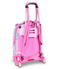 SJGANG HEART BUDDY GIRL Backpack with trolley, detachable pink doll - Backpack trolleys - 3