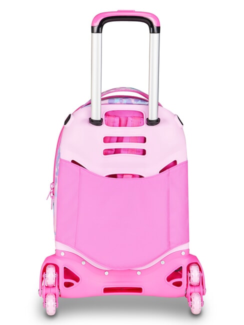 HEART BUDDY GIRL Backpack with trolley, detachable pink doll - Backpack trolleys