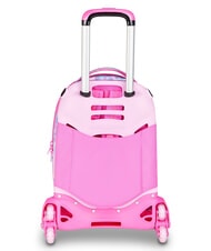 SJGANG HEART BUDDY GIRL Backpack with trolley, detachable pink doll - Backpack trolleys - 4