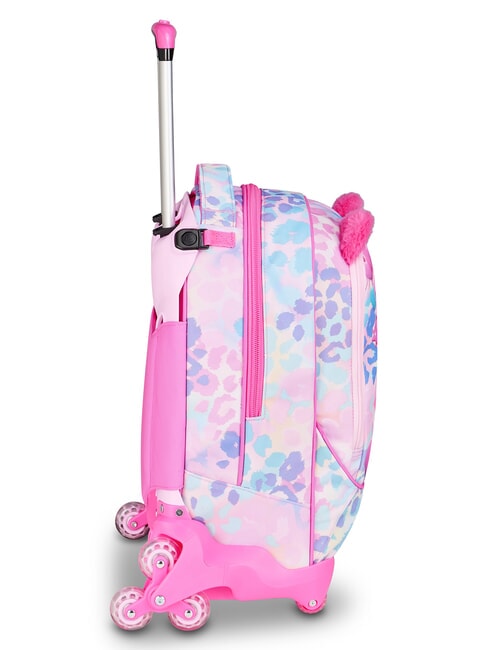 HEART BUDDY GIRL Backpack with trolley, detachable pink doll - Backpack trolleys