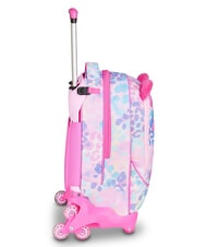 SJGANG HEART BUDDY GIRL Backpack with trolley, detachable pink doll - Backpack trolleys - 5