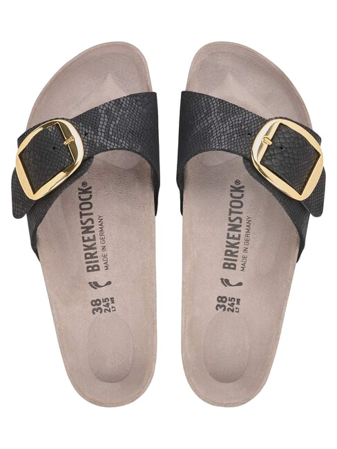 MADRID BIG BUCKLE Single strap sandals pythonblack - Women&rsquo;s shoes