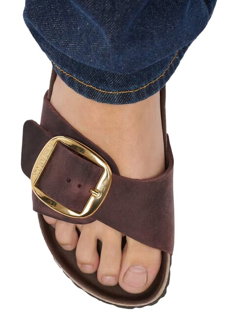 MADRID BIG BUCKLE HEX Leather sandals habana - Women&rsquo;s shoes