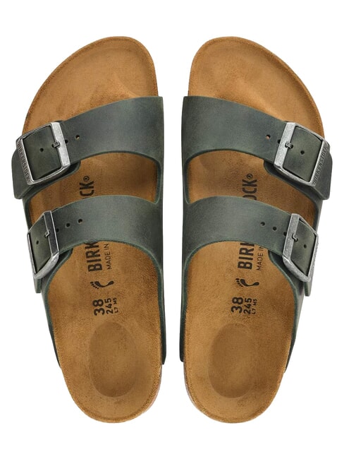 ARIZONA Oiled leather sandals thyme - Men&rsquo;s shoes