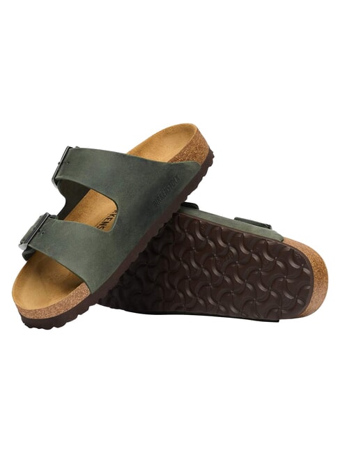ARIZONA Oiled leather sandals thyme - Men&rsquo;s shoes