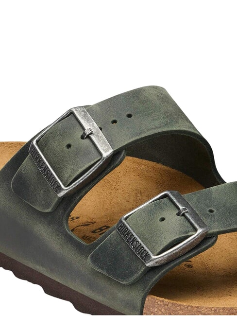 ARIZONA Oiled leather sandals thyme - Men&rsquo;s shoes