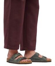 BIRKENSTOCK ARIZONA Oiled leather sandals thyme - Men&rsquo;s shoes - 7