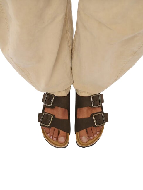 ARIZONA WB Leather sandals mocca - Men&rsquo;s shoes