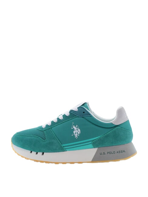 JAKE Mixed leather sneakers bayou green - Men&rsquo;s shoes