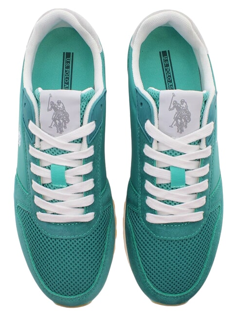 JAKE Mixed leather sneakers bayou green - Men&rsquo;s shoes