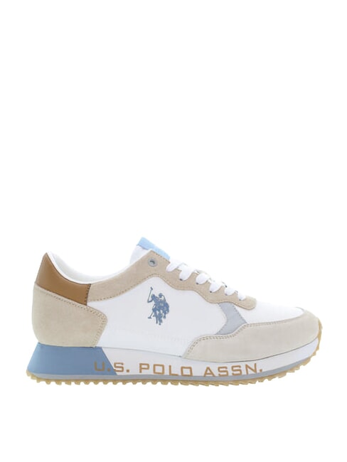 CLEEF Mixed leather sneakers white-light beige - Men&rsquo;s shoes