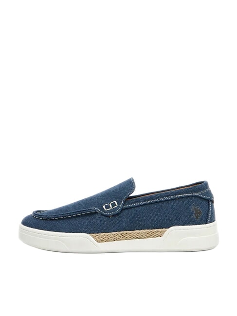 ALONSO Canvas moccasins blue flag - Men&rsquo;s shoes