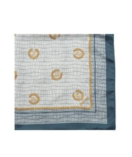 POLLINI CROCO LOGO Scarf crocus blue - Scarves - 3