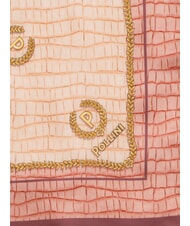 POLLINI CROCO LOGO Scarf crocus pink - Scarves - 4