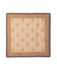 POLLINI CROCO LOGO Scarf crocus brown - Scarves - 2
