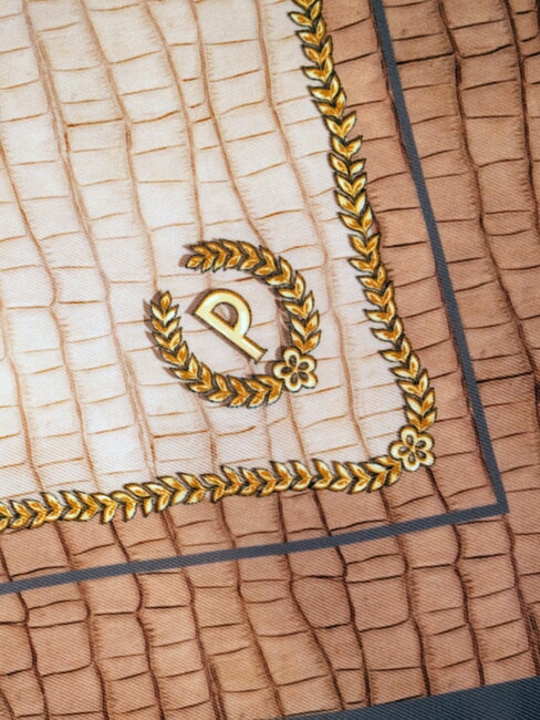 CROCO LOGO Scarf crocus brown - Scarves