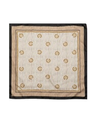 POLLINI CROCO LOGO Scarf black crocus - Scarves - 2