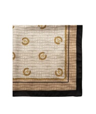 POLLINI CROCO LOGO Scarf black crocus - Scarves - 3