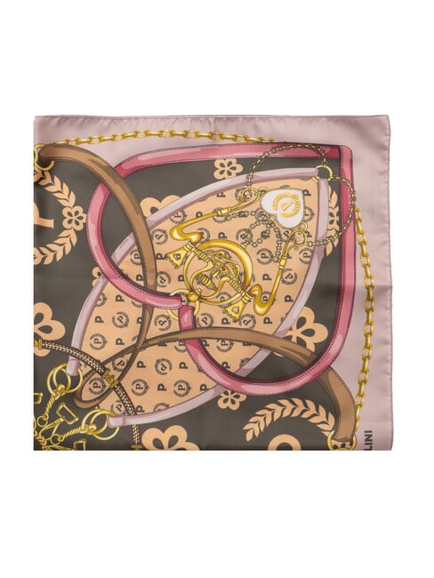 HEARTS TWILL Scarf pink chain - Scarves