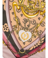 POLLINI HEARTS TWILL Scarf pink chain - Scarves - 4