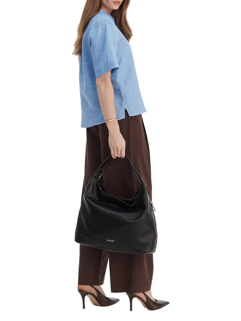 KALISKA Tote bag with shoulder strap BLACK - Women&rsquo;s Bags