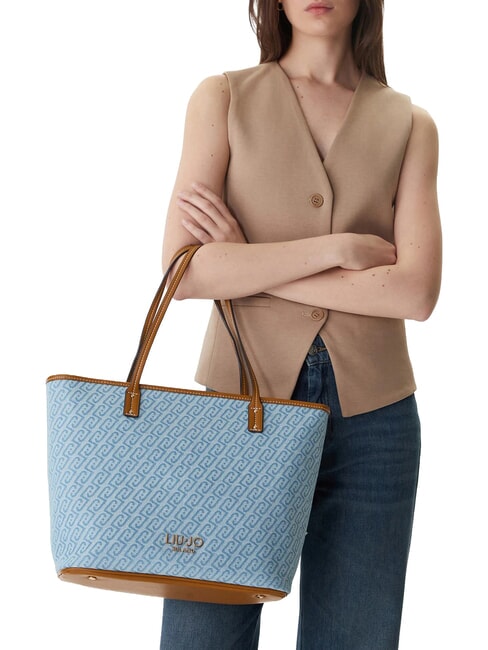 EVRIM Shoulder shopping bag dusty blue - Women&rsquo;s Bags
