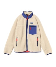 PATAGONIA RETRO-X  dark natural w/cobalt blue - Men's Jackets - 3