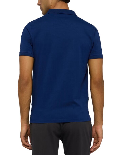 SLIM PIQUET Short-sleeved polo shirt Navy blue - Polo shirt