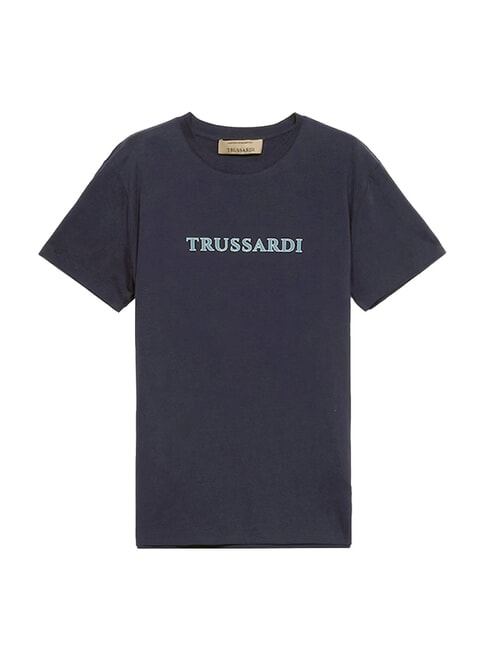 SLIM LOGO Short-sleeved T-shirt Navy blue - T-shirt