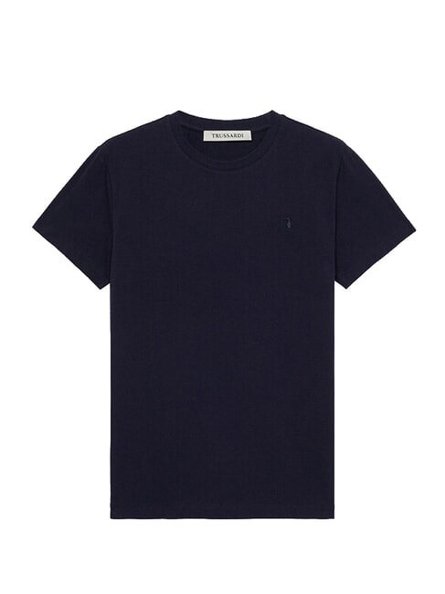 ESSENTIAL LEVRIERO Cotton T-Shirt Navy blue - T-shirt