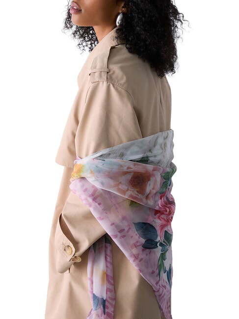 FLOWER Printed scarf soft peony - Scarves