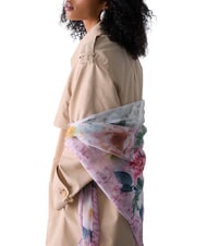 LIUJO FLOWER Printed scarf soft peony - Scarves - 5
