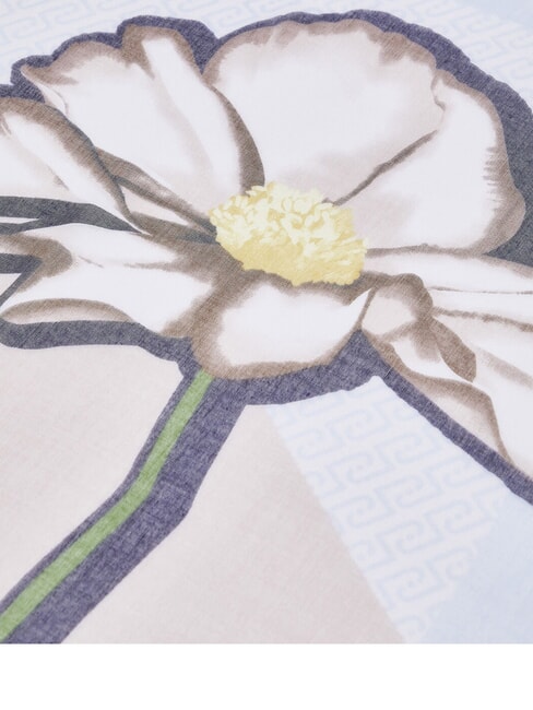 FLOWER Block scarf light blue - Scarves