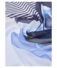 LIUJO FLOWER Block scarf light blue - Scarves - 4