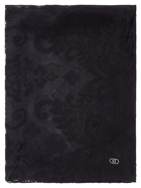 PIZZO Printed scarf BLACK - Scarves