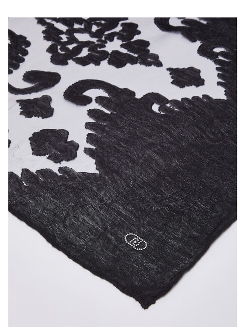 PIZZO Printed scarf BLACK - Scarves