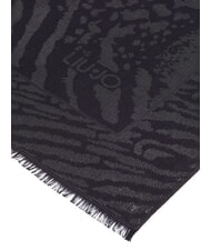 LIUJO ANIMALIER Printed scarf BLACK - Scarves - 3