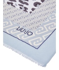 LIUJO ANIMALIER Scarf dusty blue - Scarves - 3