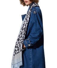 LIUJO ANIMALIER Scarf dusty blue - Scarves - 5