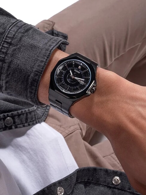 EMPEROR Time and Date Clock black - Watches