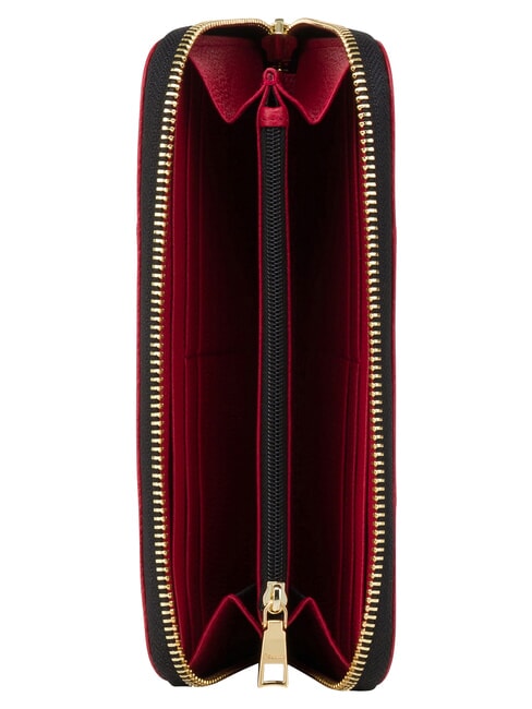 HERITAGE Large zip-around wallet black red - Women&rsquo;s Wallets