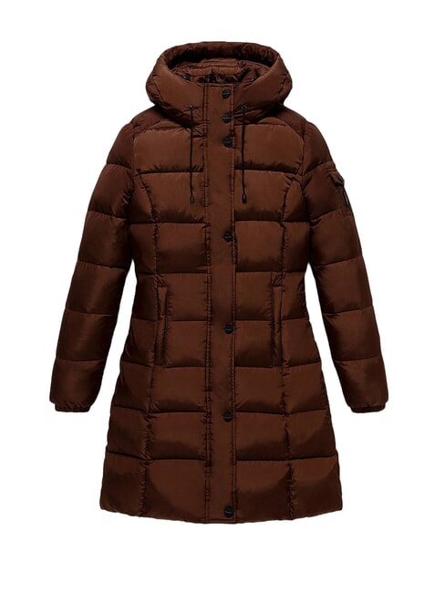 LADY LONG HUNTER Long down jacket coffee - Women's down jackets