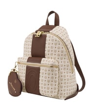 POLLINI HERITAGE Backpack with front pocket and key ring brown ivory - Women&rsquo;s Bags - 2
